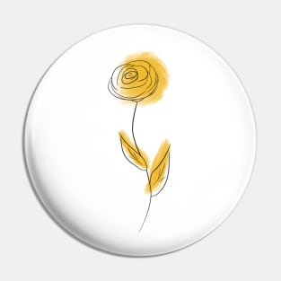 Yellow cosmos flower Pin