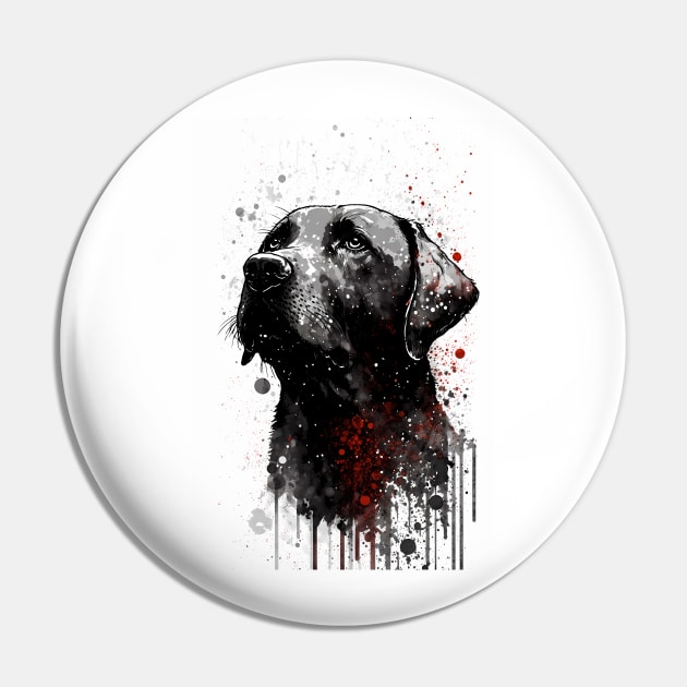 Labrador Retriever Portrait Pin by TortillaChief