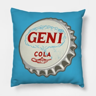 Vintage Genie Soda Bottlecap Pillow