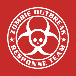 Zombie Outbreak Response Team - WHITE T-Shirt