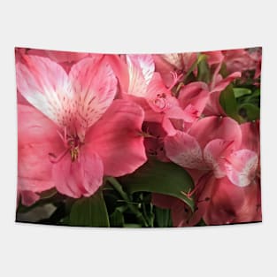 Pretty Pink Flowers Tapestry