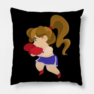 Cute Little Boxer Girl Pillow