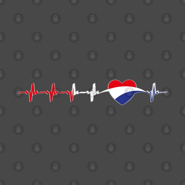 Holland heartbeat flag by Catfactory