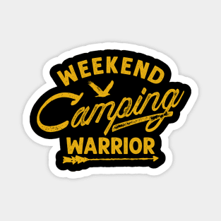 Weekend camping warrior Magnet