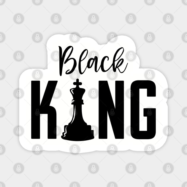 Black King, Black Father, Black Man Magnet by UrbanLifeApparel