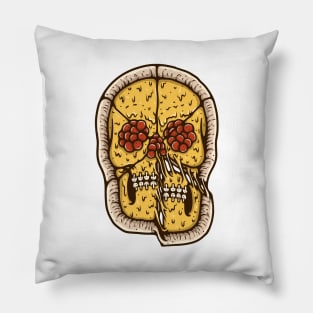 Pizza Skull Pillow