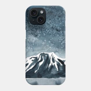 Dark landscape mountain forest Phone Case