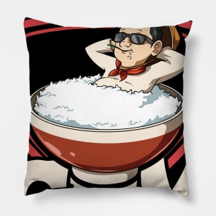 Rice Asian Food Funny Foodie Secret Chinese Korean Pillow