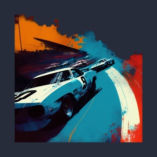 Retro Nascar Race (cut away) T-Shirt