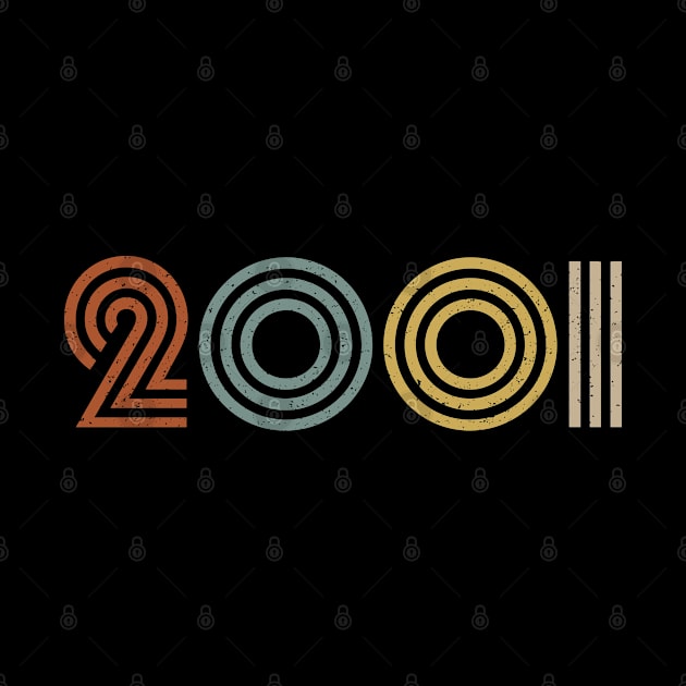 2001 Birth Year Retro Style by Elsie Bee Designs