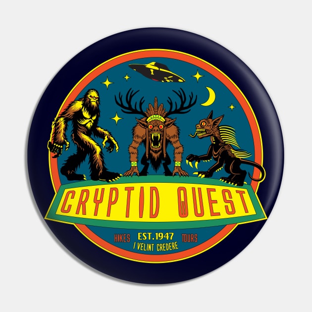 Cryptid Quest Pin by PeregrinusCreative