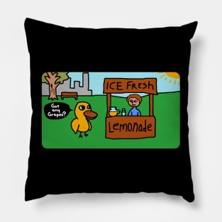 lemonade stand Pillow