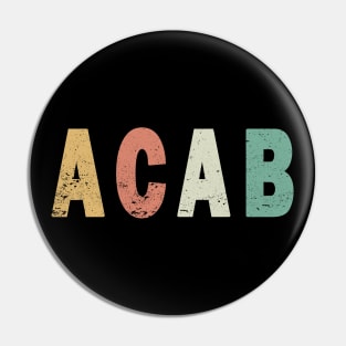 ACAB vintage colors Pin