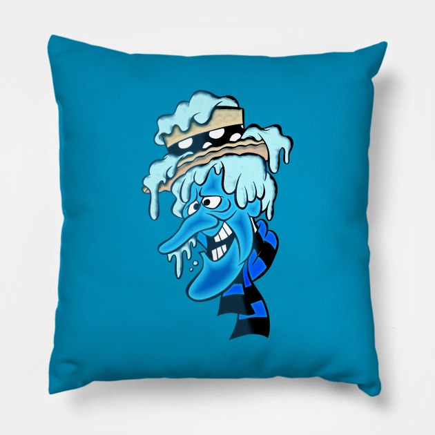 Heat Miser Blue Pillow by secukupnya