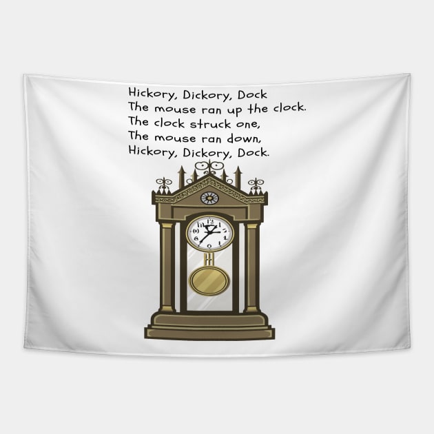 hickory dickory dock Tapestry by Shop-now-4-U 