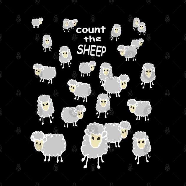 counting sheep, white by RosArt100