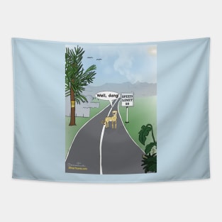 Enormously Funny Cartoons Speed Limit Tapestry
