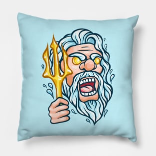 Poseidon Greek Mythology God of Sea Pillow