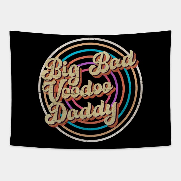 vintage circle line color Big Bad Voodoo Daddy Tapestry by KirikKikuk.Store