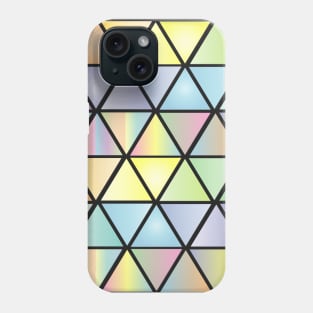 pattern triangulos tonos pastel Phone Case