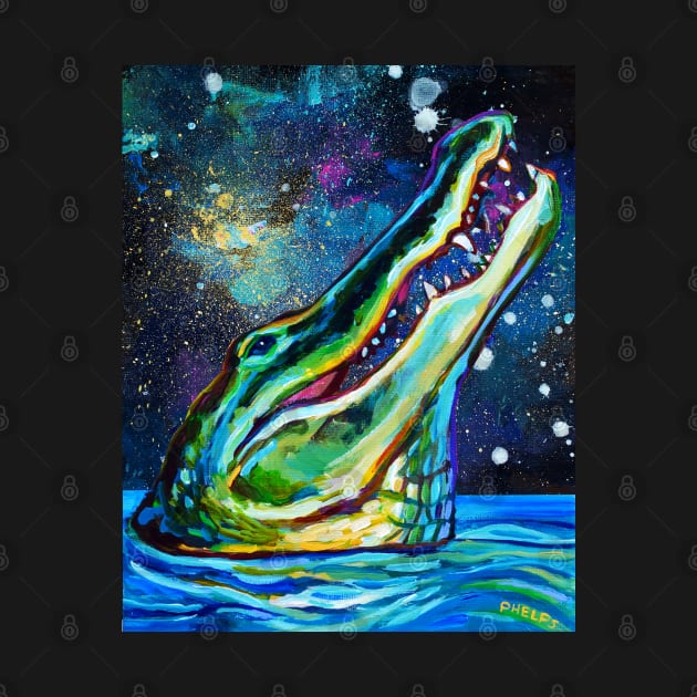 Galactic Alligator by Robert Phelps by RobertPhelpsArt