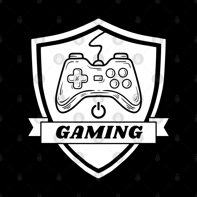 simple gaming emblem - gamer by holy mouse