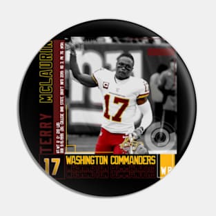 Terry Mclaurin Paper Poster Pin