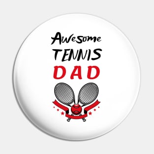 US Open Tennis Dad Racket and Ball Pin