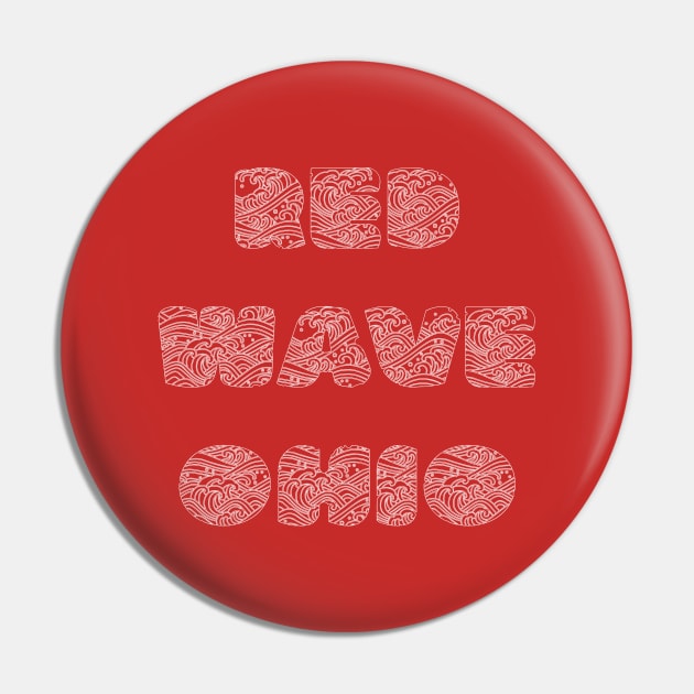 Red Wave Ohio Pin by yayor