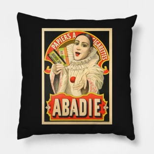 Retro poster - pub - vintage - Abadie - Cigarette paper Pillow