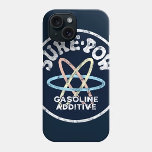 Sure-Pow Gasoline Additive (Original - Dark Blue Worn) Phone Case