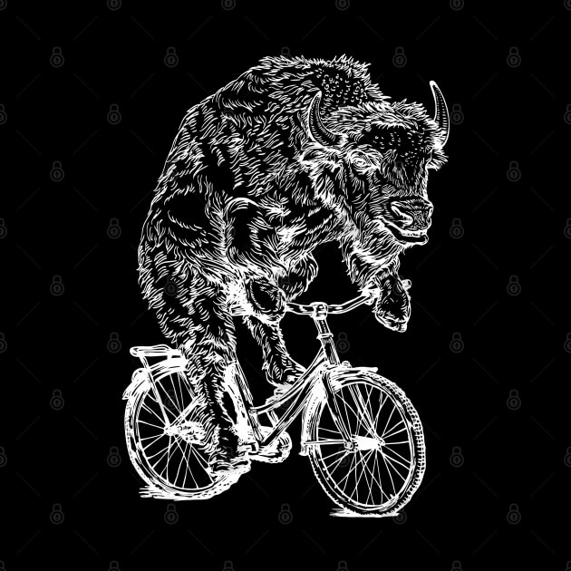 SEEMBO Bison Cycling Bicycle Cyclist Bicycling Biking Biker Bike by SEEMBO