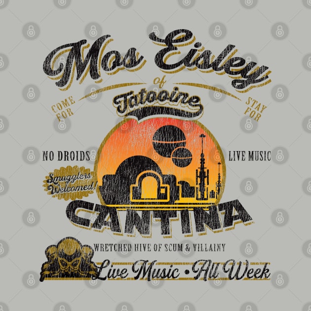 Mos Eisley Cantina Lts Worn Out by Alema Art