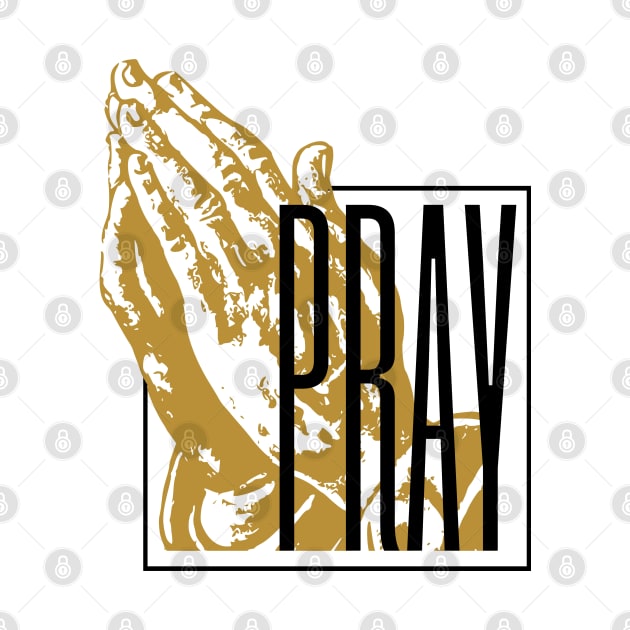 Praying Hands by Little Fishes Catholic Tees