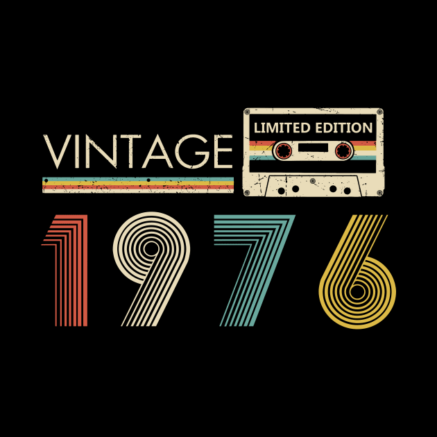 Vintage 1976 Limited Edition Cassette 48th Birthday by Kontjo