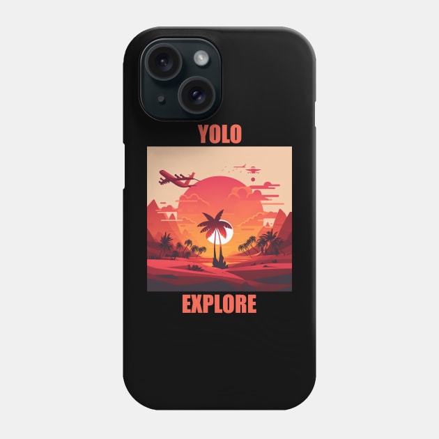 Yolo - Explore 3 Phone Case by i2studio