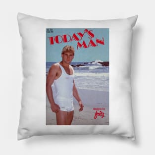 TODAY'S MAN - Vintage Physique Muscle Male Model Magazine Cover Pillow