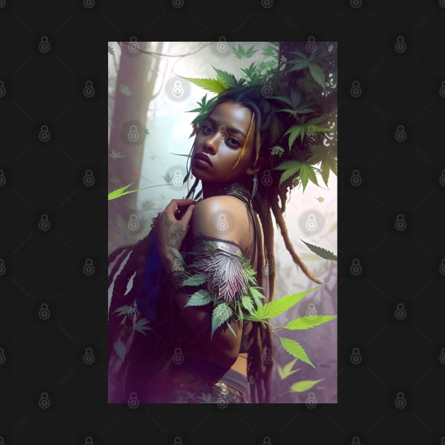 Abstract Rastafari Princess by Voodoo Production