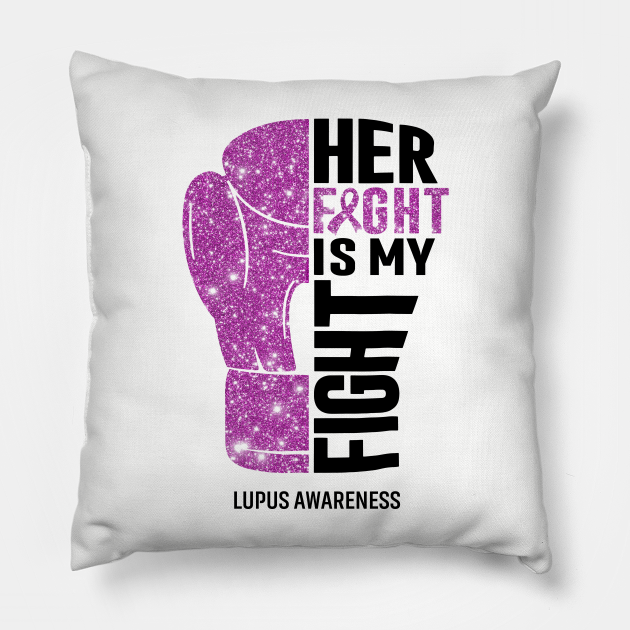 Her Fight Is My Fight Lupus Awareness Boxing Gloves Warrior Lupus