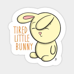 Tired Little Bunny Magnet