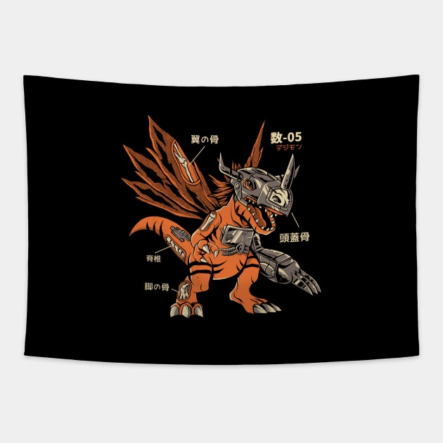 Greymon Biopsy Tapestry by studioyumie