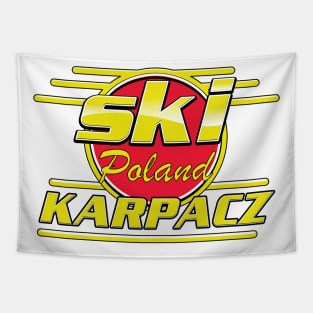 Karpacz poland 80s ski logo Tapestry