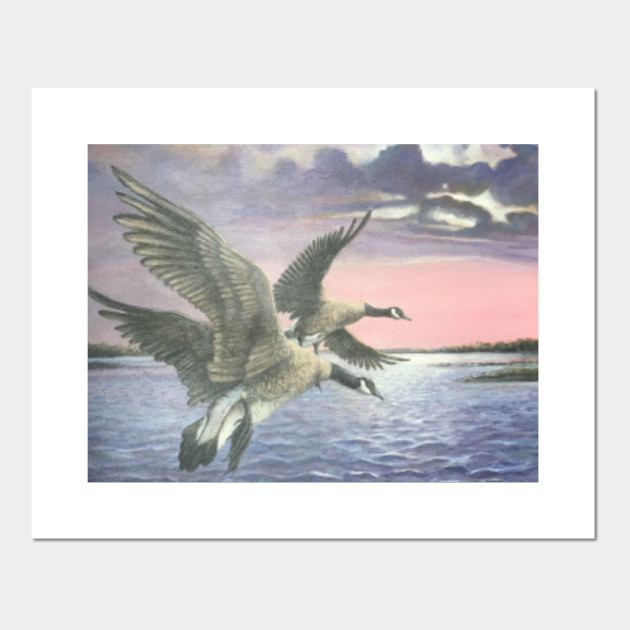 Canadian Geese Sunset Nature Shirt