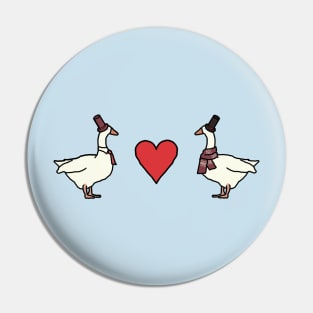 Boy Geese in Love Pin