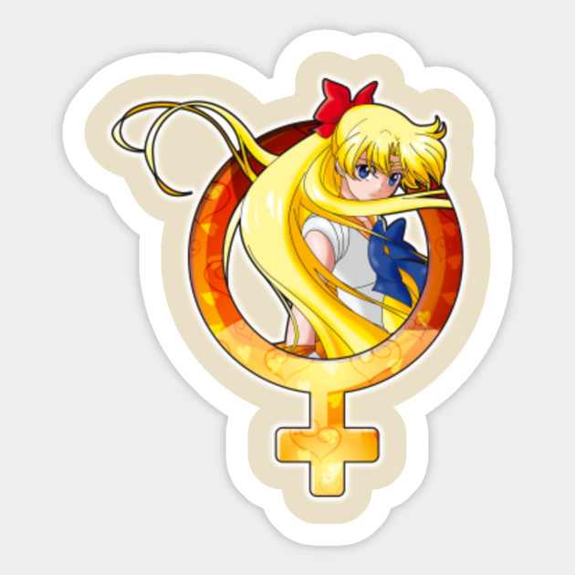 Sailor Venus Sailor Moon Crystal Edit Japan Sticker Teepublic