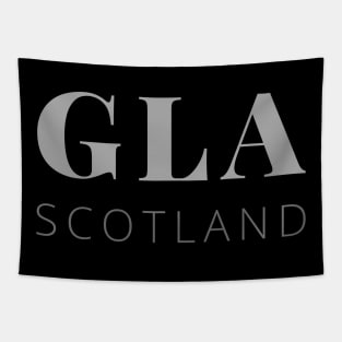 GLA is Glasgow Scotland the Largest Scottish Town Tapestry