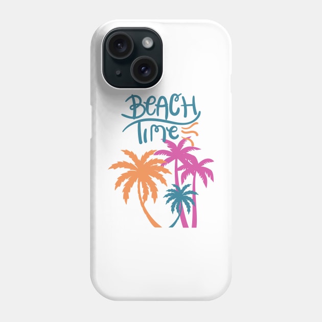 Beach Time, Palm Trees Phone Case by BasicallyBeachy