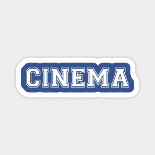 CINEMA (White) Magnet