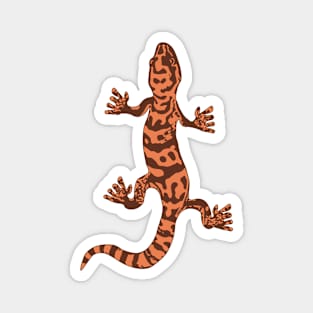 Desert Banded Gecko Linocut Style Magnet