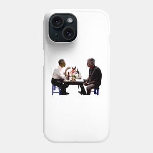 Obama with Anthony Bourdain Phone Case